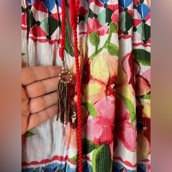 Desigual Carola Floral Peasant Blouse S - Picture 12 of 16